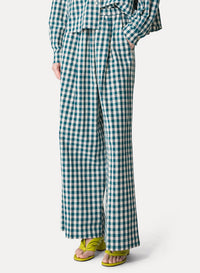 Pantalon palazzo - Peacock