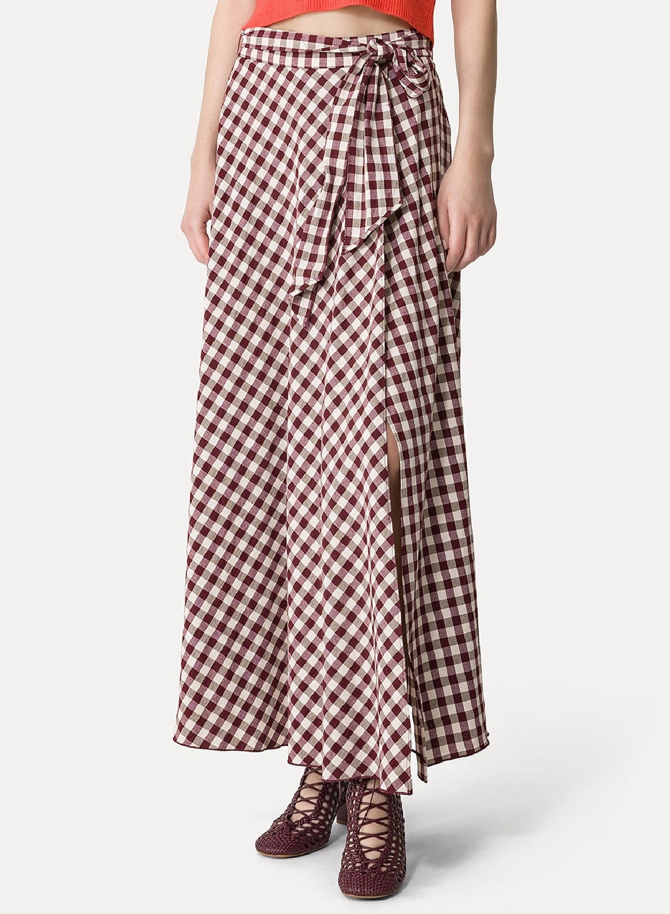 Long quad skirt - Ruby