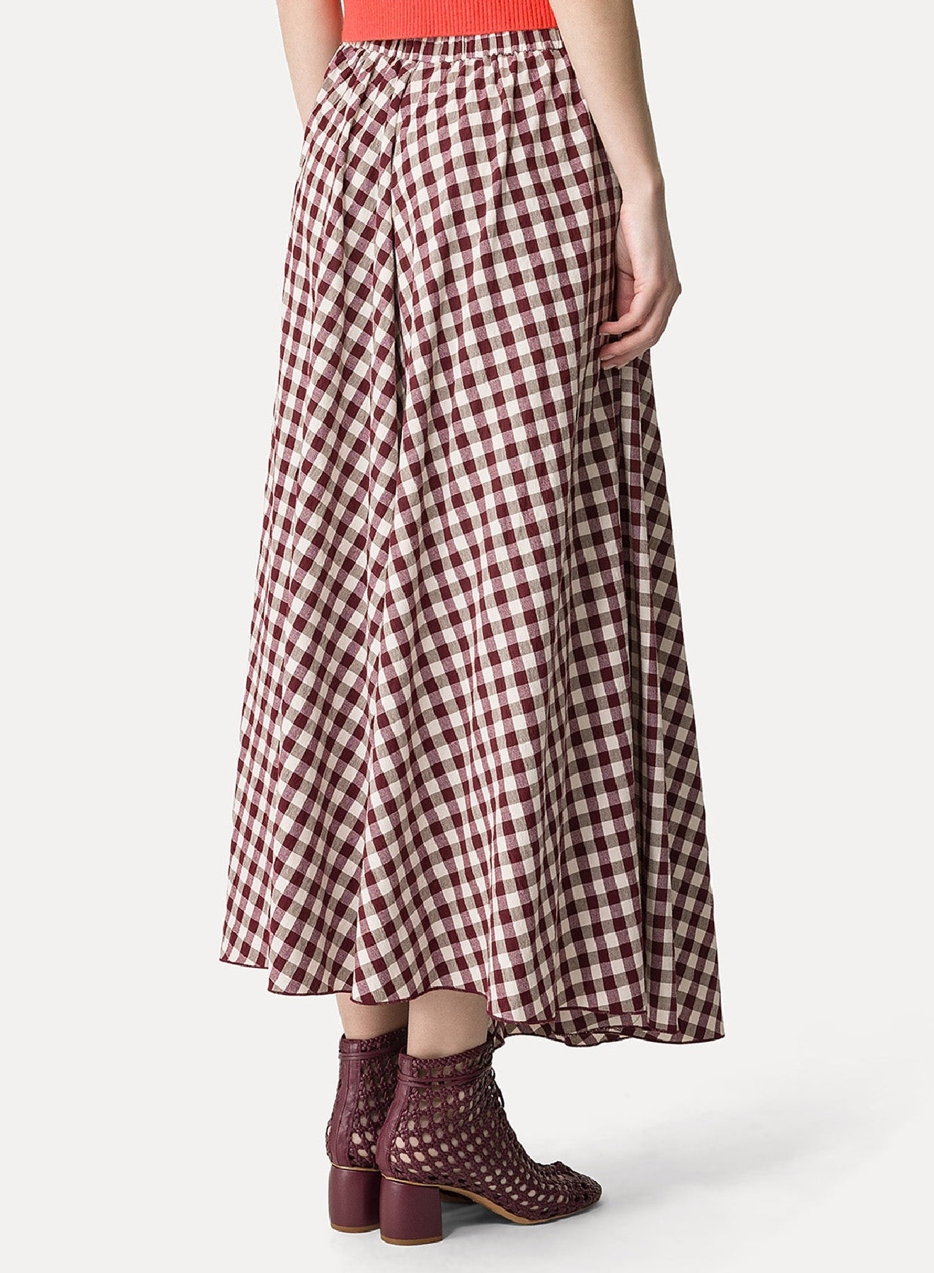 Long quad skirt - Ruby
