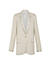 Blazer boutonné en laine - Dune