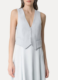 Gilet à col classique - Nuage