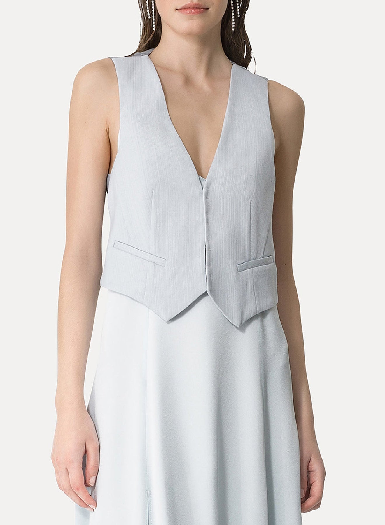 Gilet à col classique - Nuage
