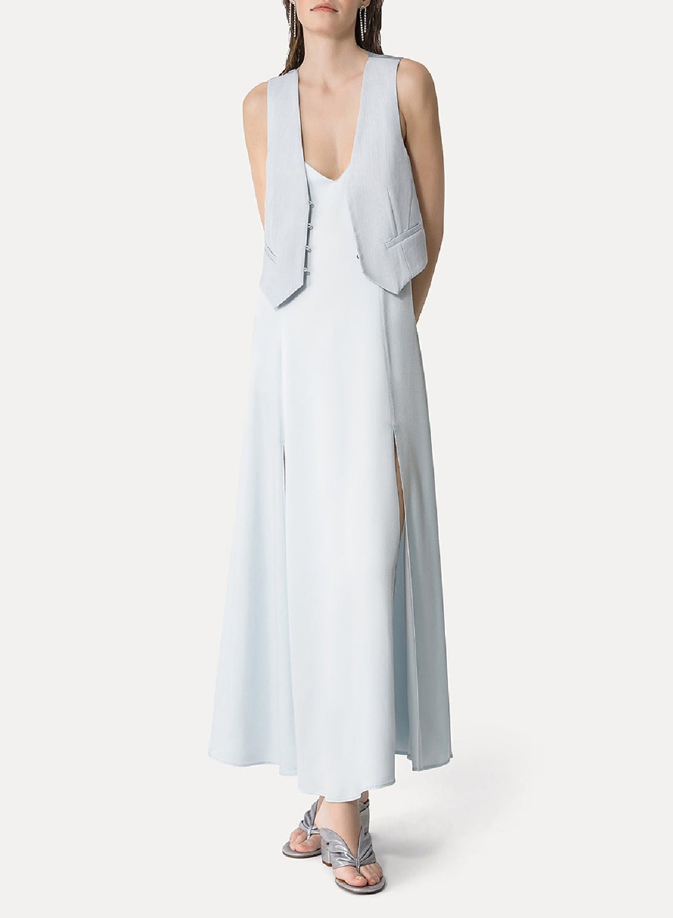 Gilet à col classique - Nuage