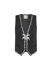 Suit-neck cardigan - Abisso