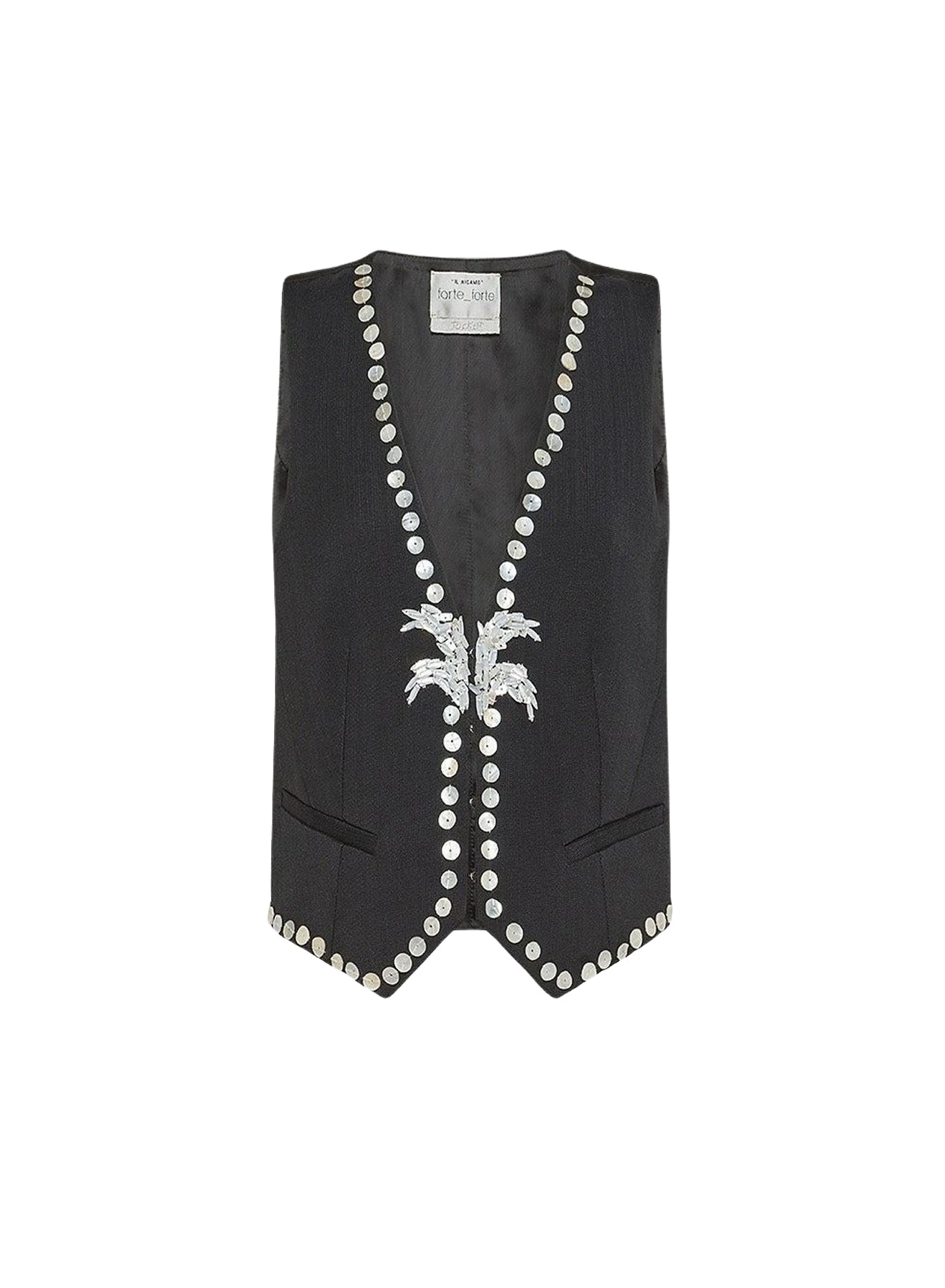 Suit-neck cardigan - Abisso