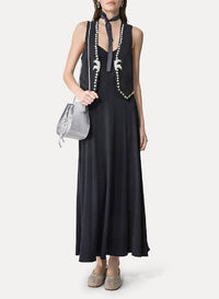 Suit-neck cardigan - Abisso