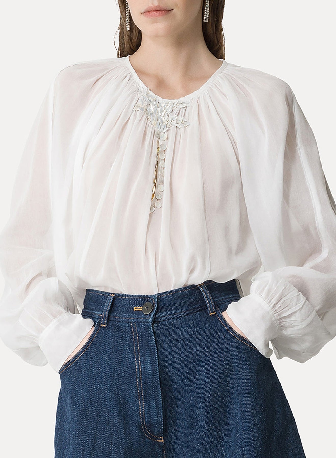 Bohemian shirt - Bianco