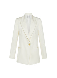 Veste à col tailleur - Ivory