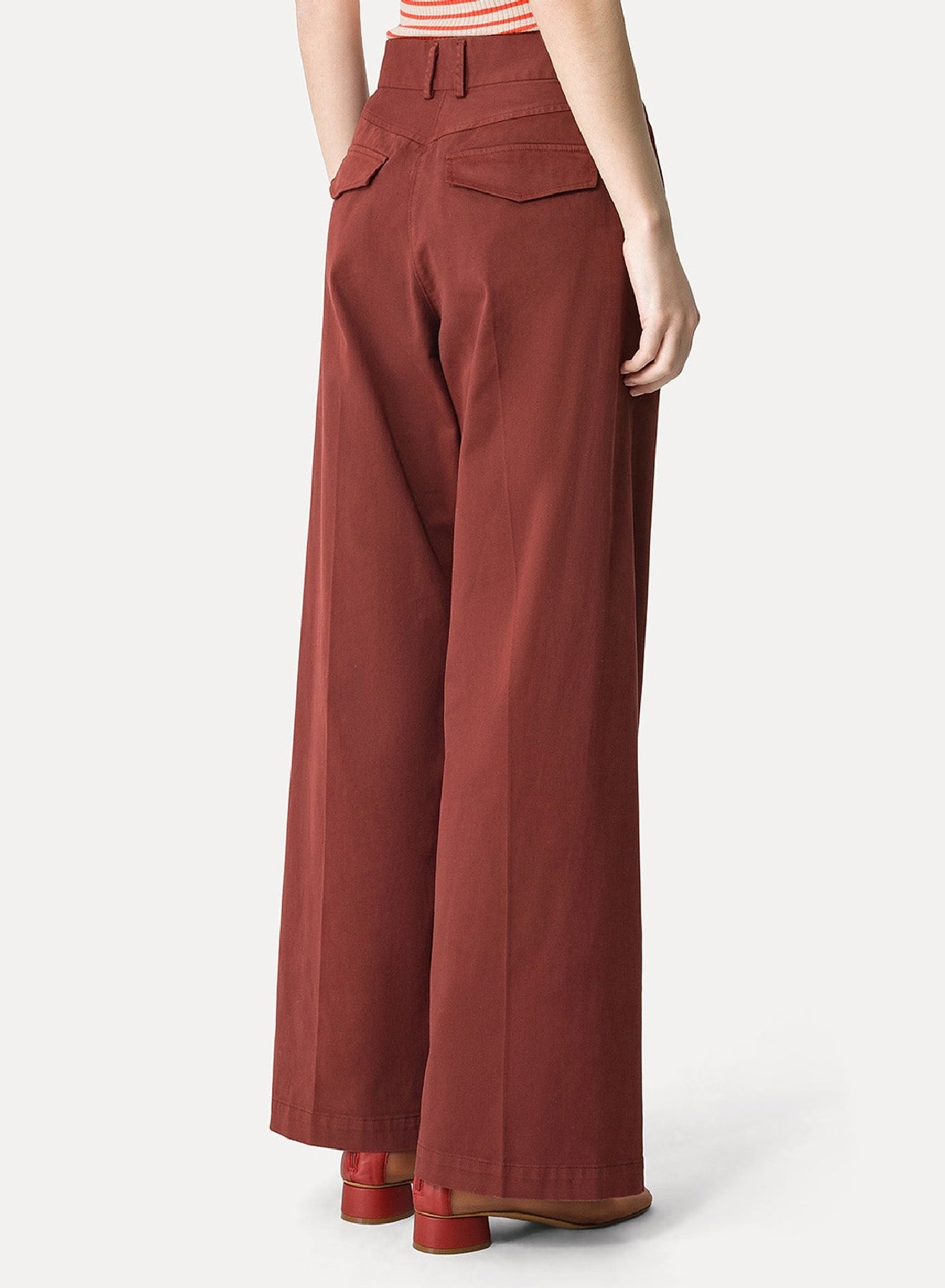 High-waisted trousers - Terre