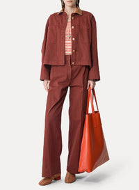 High-waisted trousers - Terre