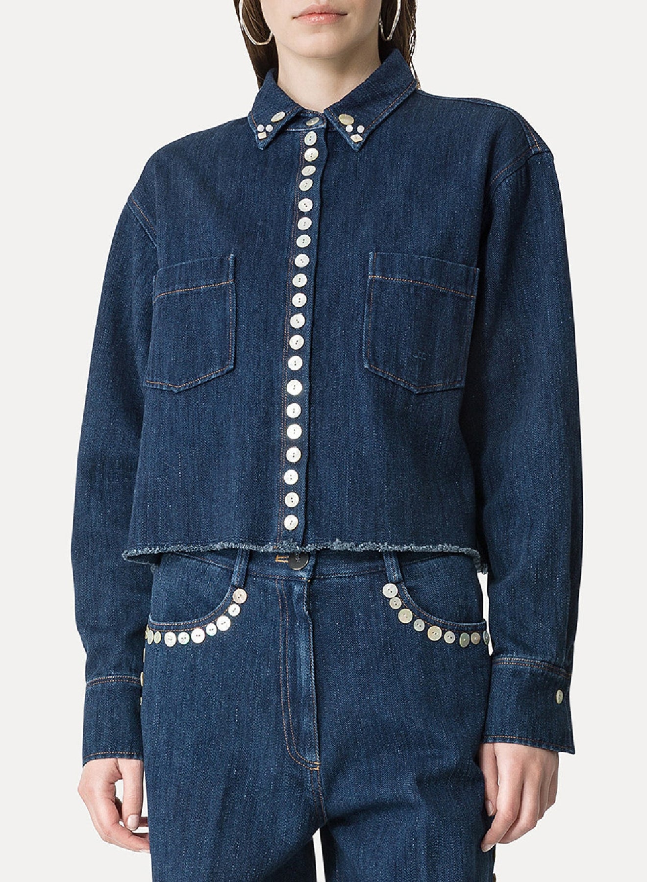 Chemise à col classique - Indigo