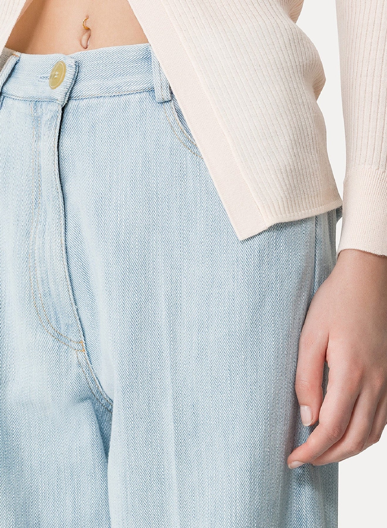 5 pocket trousers - Bleach