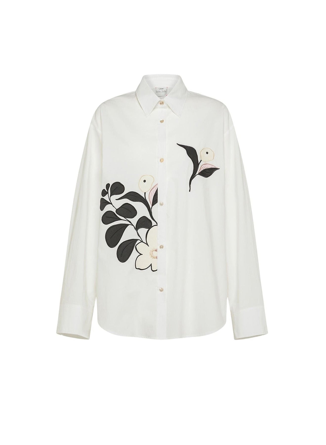 Chemise avec broderie - Oyster