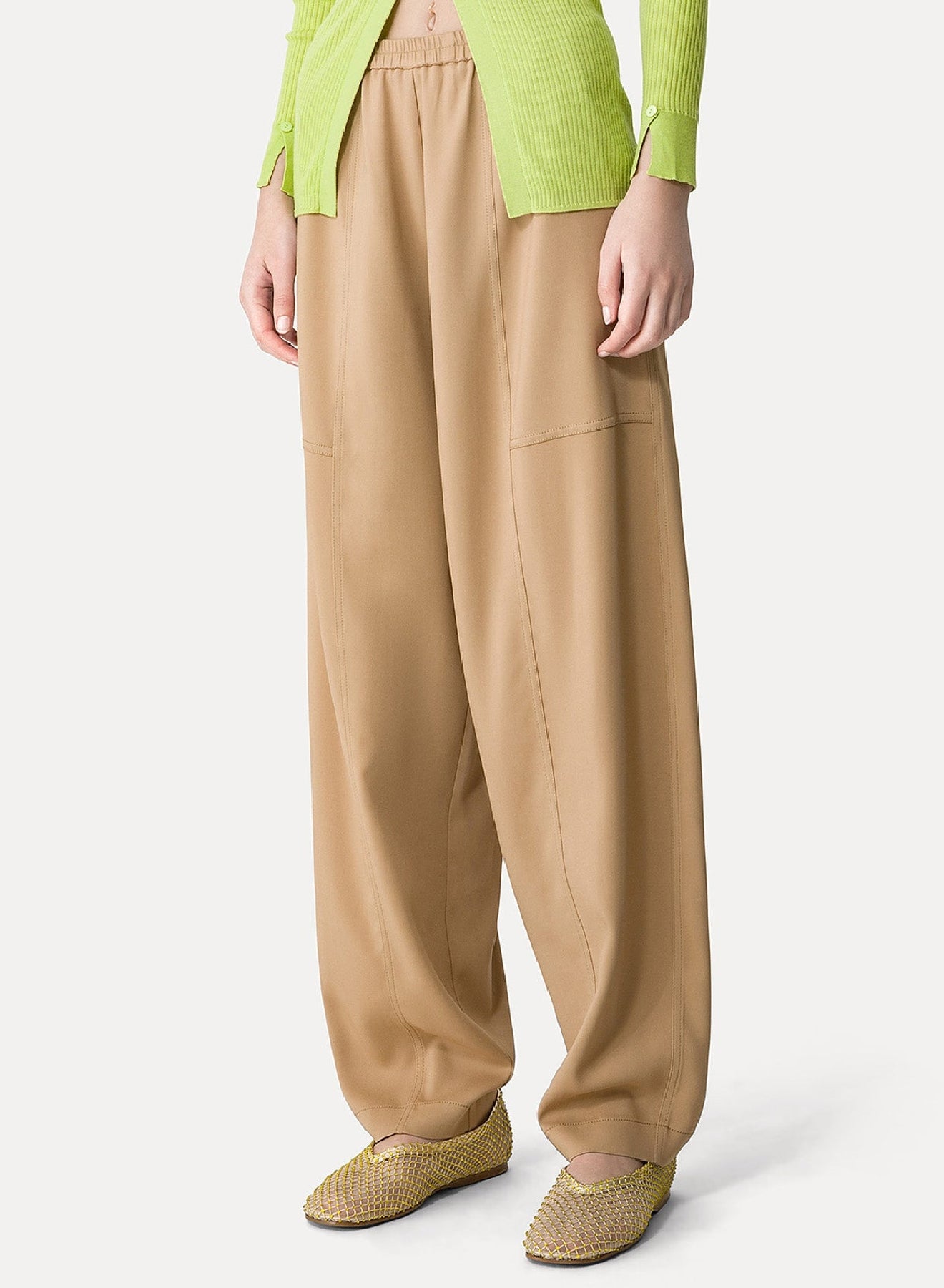 Pantalon cargo élastique - Oyster