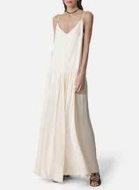 Low-cut dress - Rice