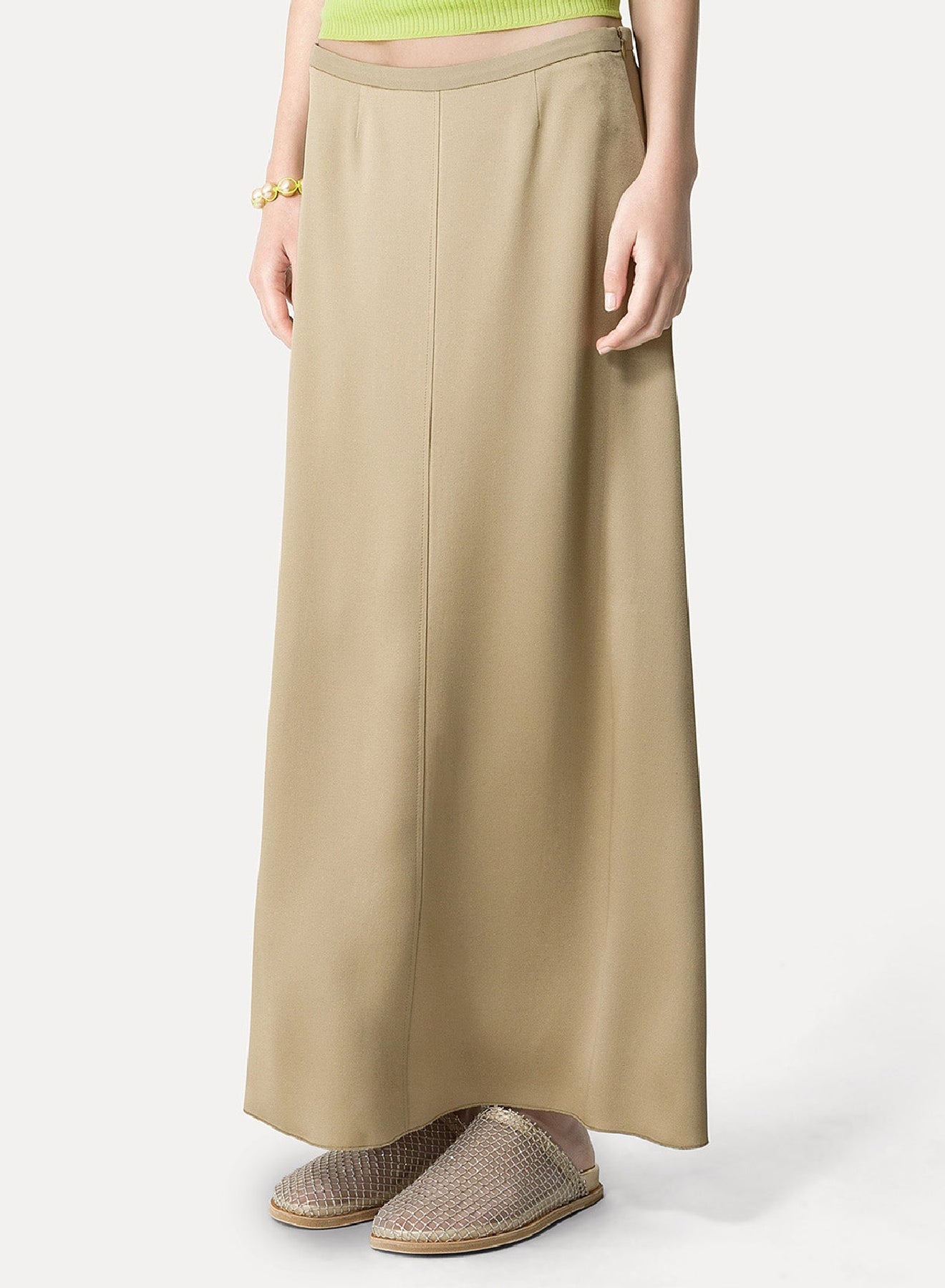Classic long skirt - Cream