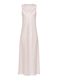 Silk choker dress - Oyster