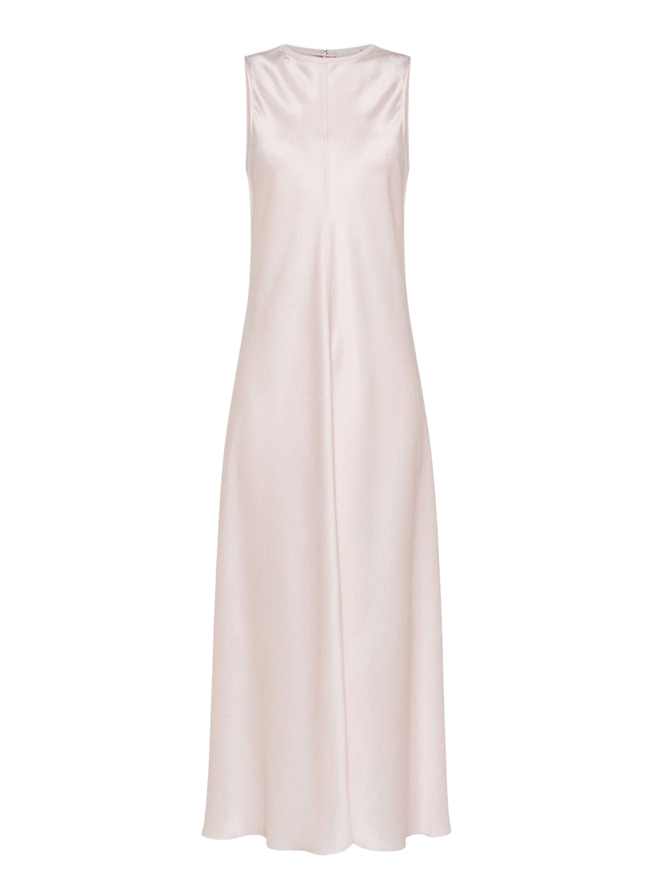Silk choker dress - Oyster