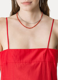 Robe à encolure carrée - Lacca