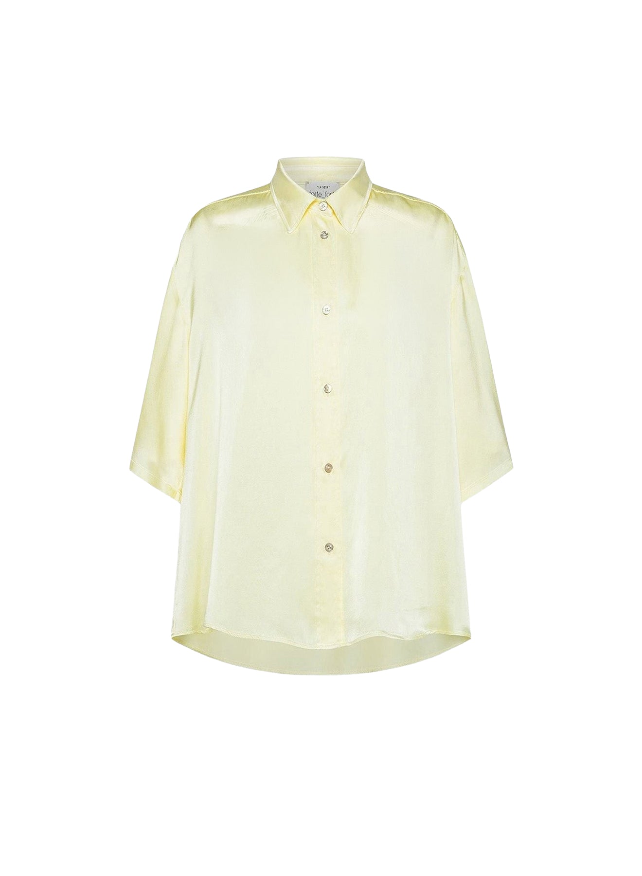 Chemise à manches courtes en soie - Daffodil