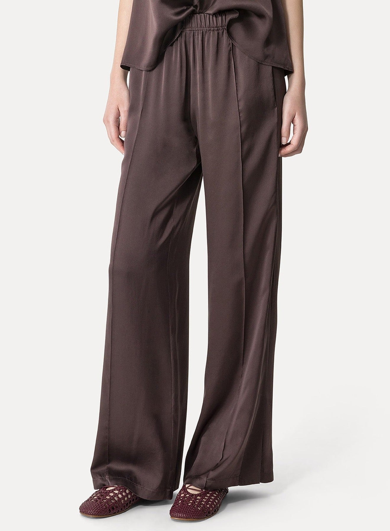 Jogging ample en soie - Lava