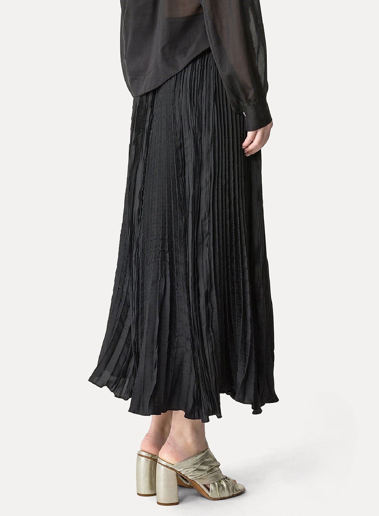 Jupe à taille haute - Noir