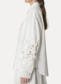 Chemise brodée - Bianco