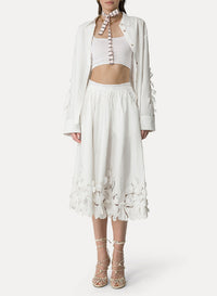 Chemise brodée - Bianco
