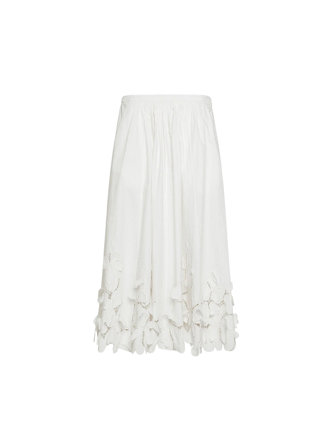 Jupe à taille haute - Bianco