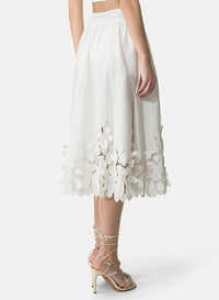 Jupe à taille haute - Bianco