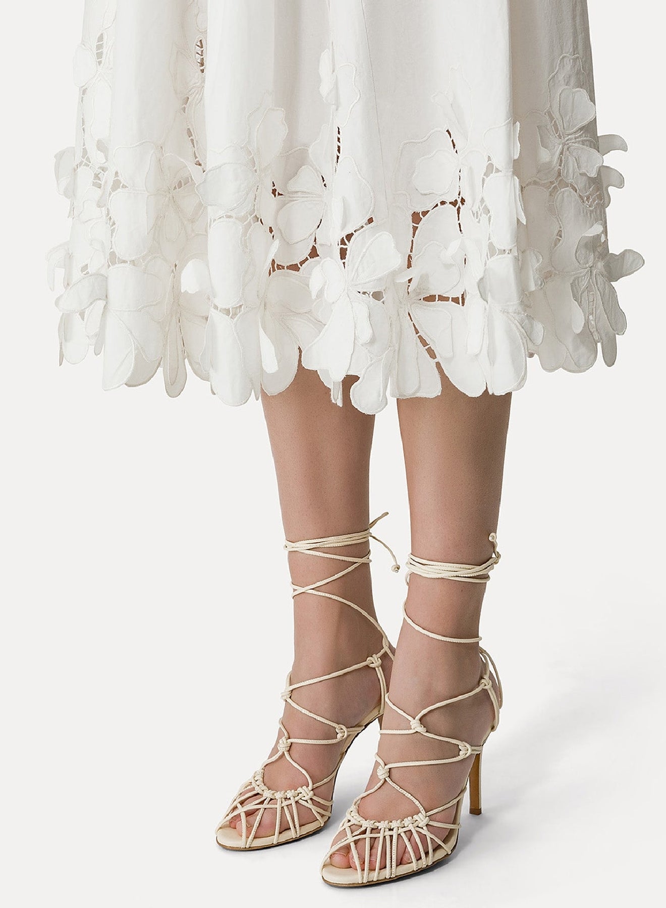 Jupe à taille haute - Bianco