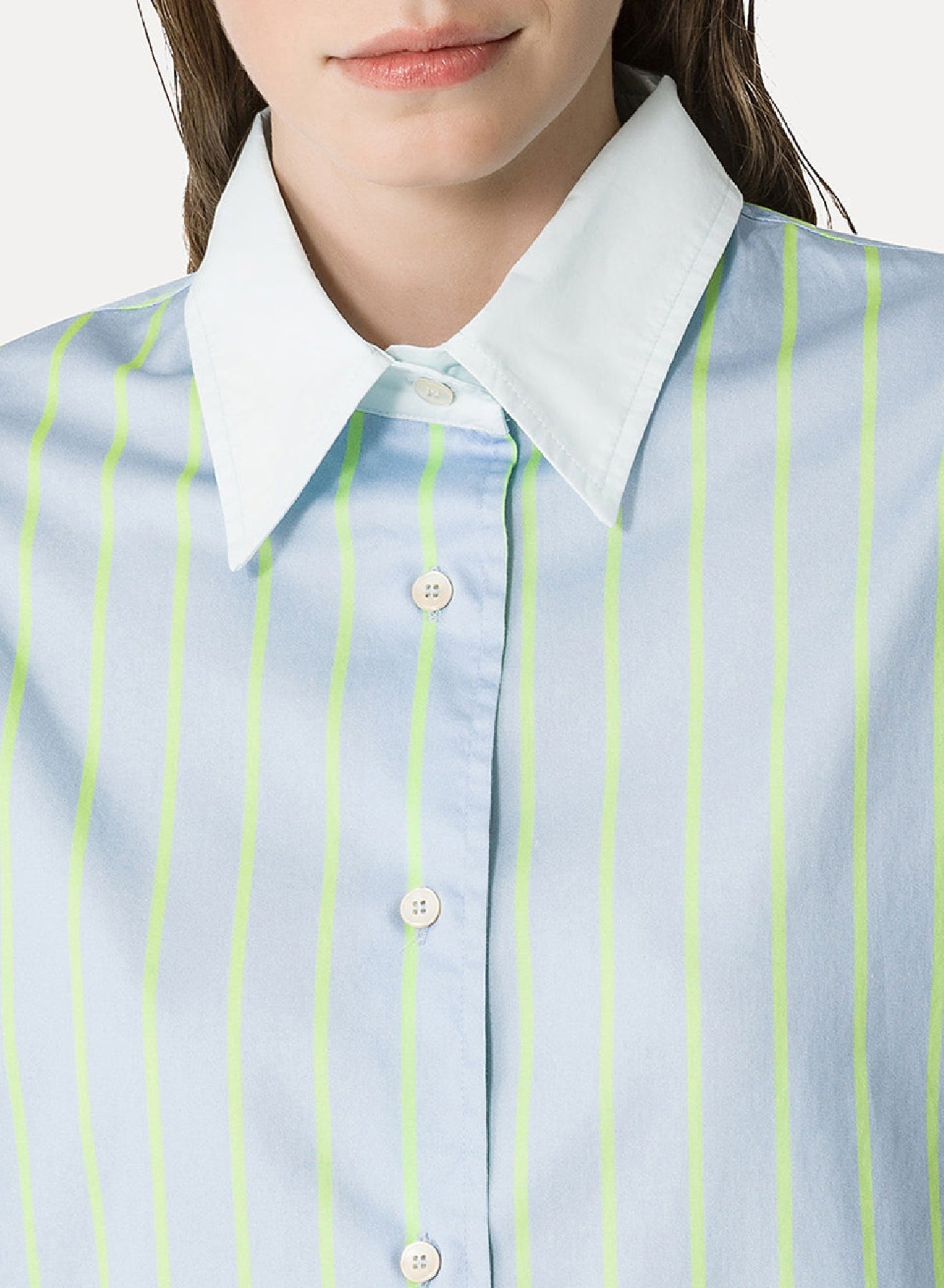 Chemise en satin à rayures - Nuage
