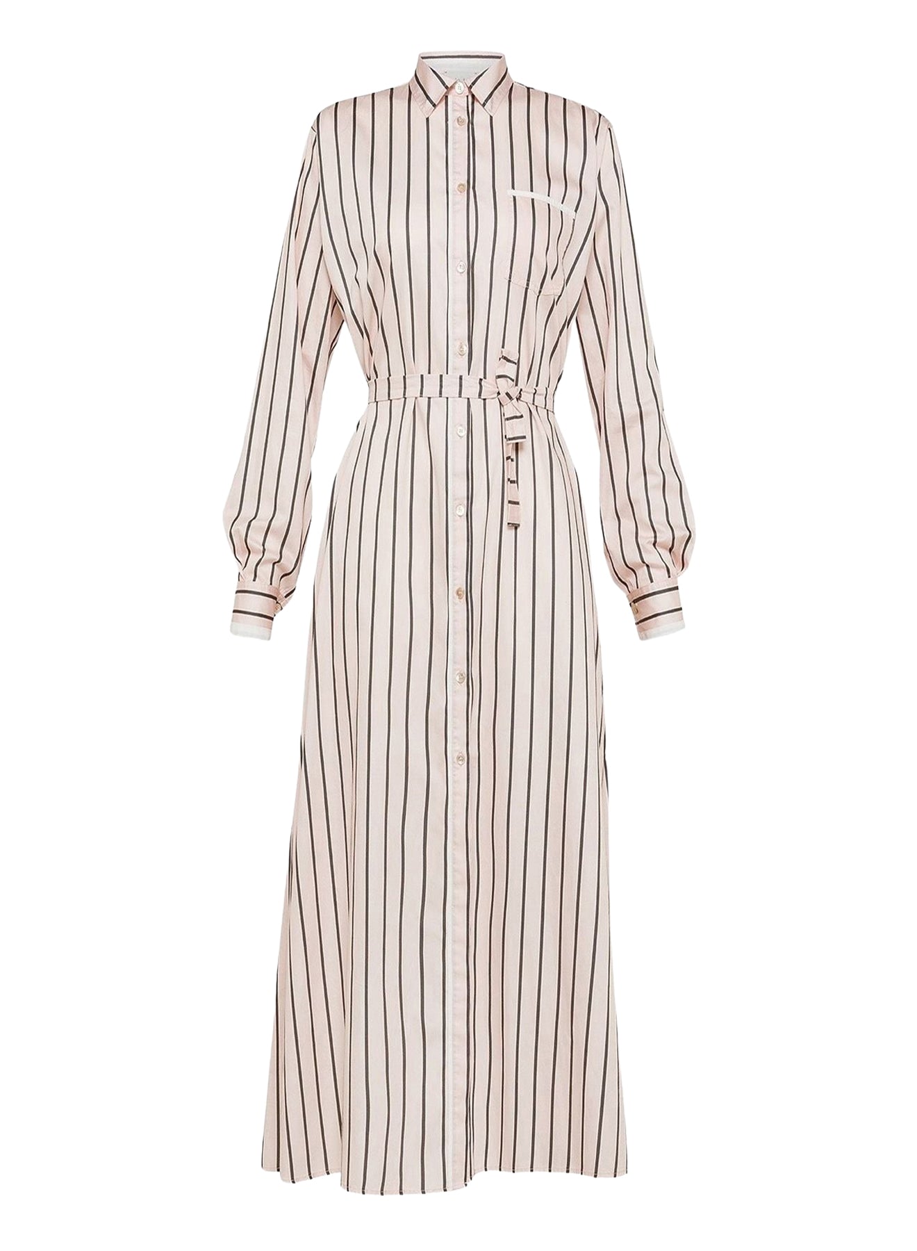 Robe à taille ceinturée - Oyster
