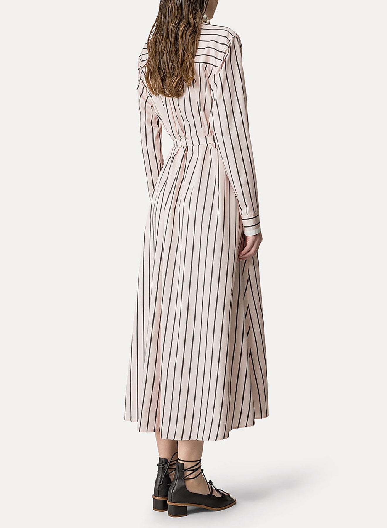 Robe à taille ceinturée - Oyster