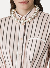 Robe à taille ceinturée - Oyster