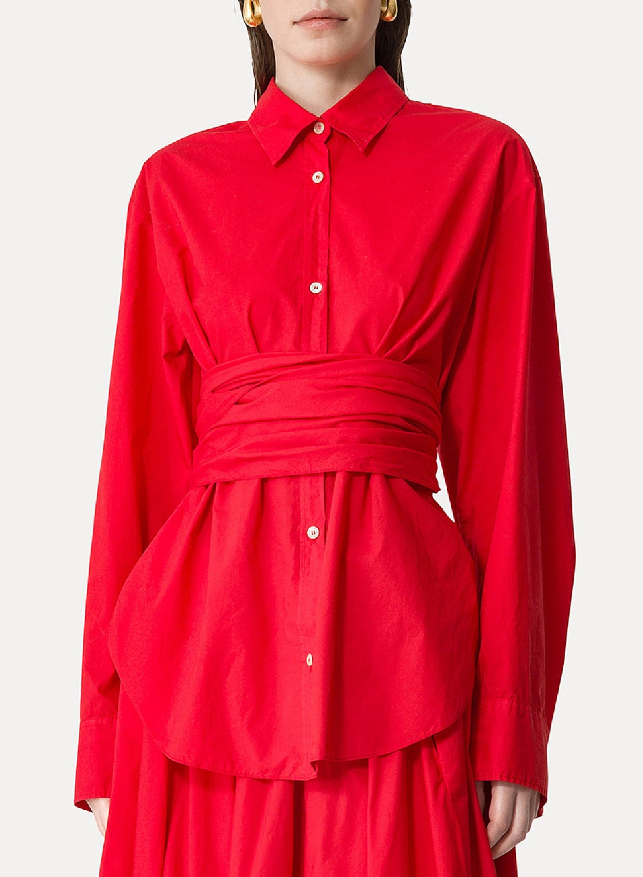 Shirt with belt at waist - Lacca