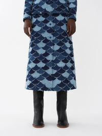 BASEPLUS_Denim Blue SKIRT - Denim Blue