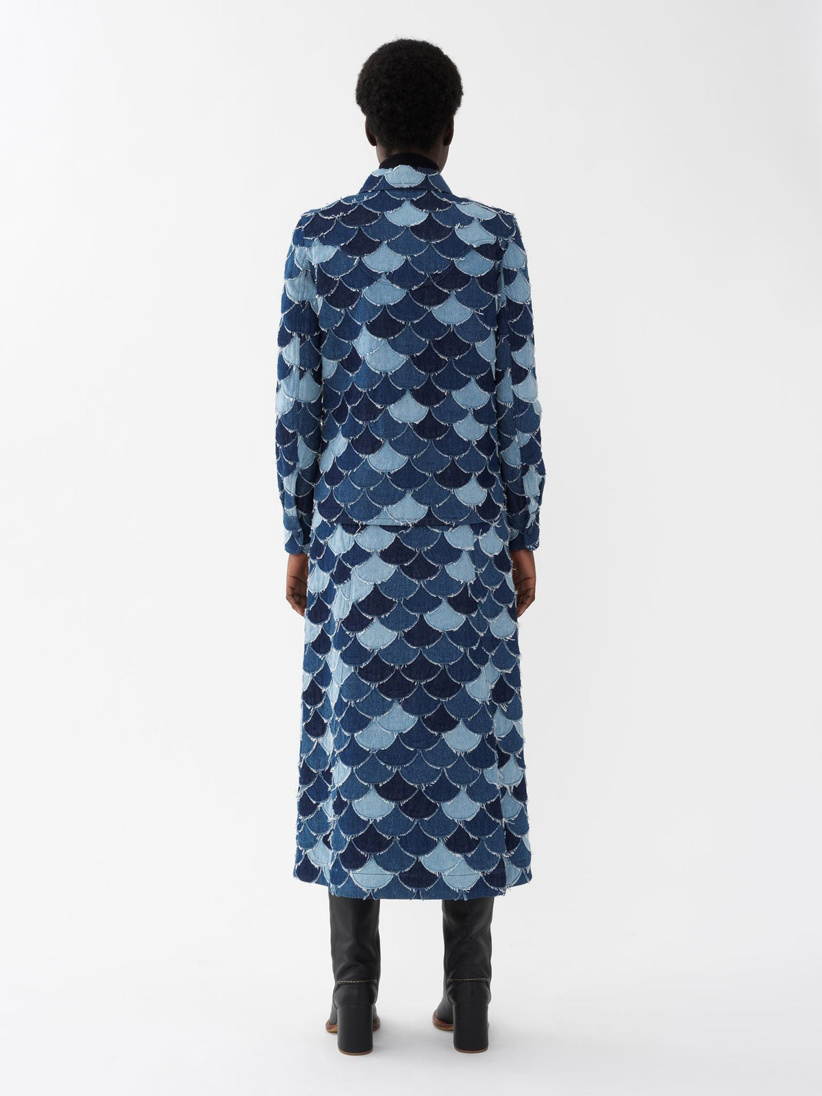 BASEPLUS_Denim Blue SKIRT - Denim Blue
