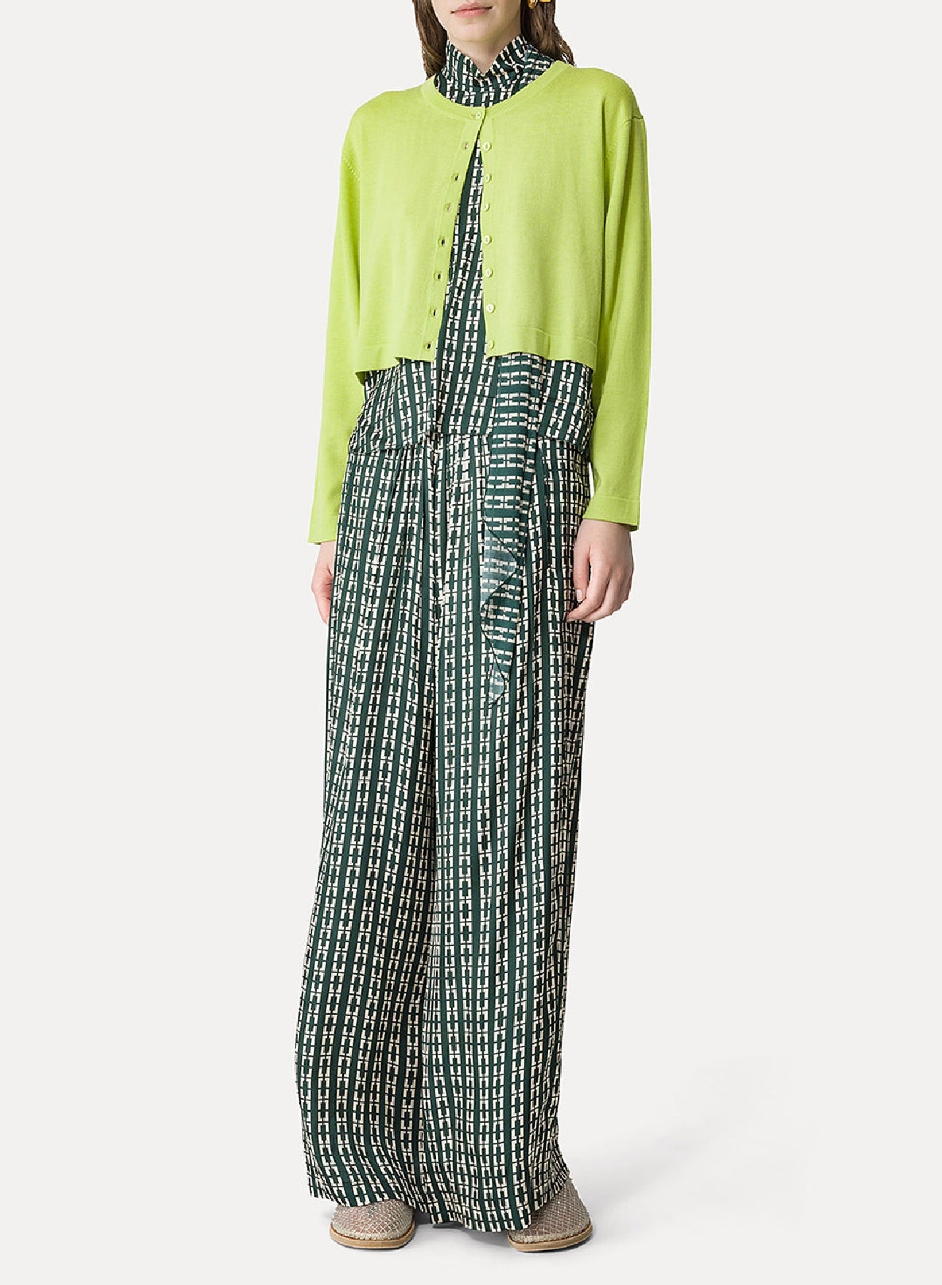 Pantalon imprimé "Chaonette" - Forest