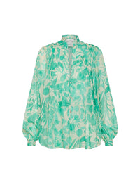 Chemise en soie mélangée Nuages Fleuris - Breeze