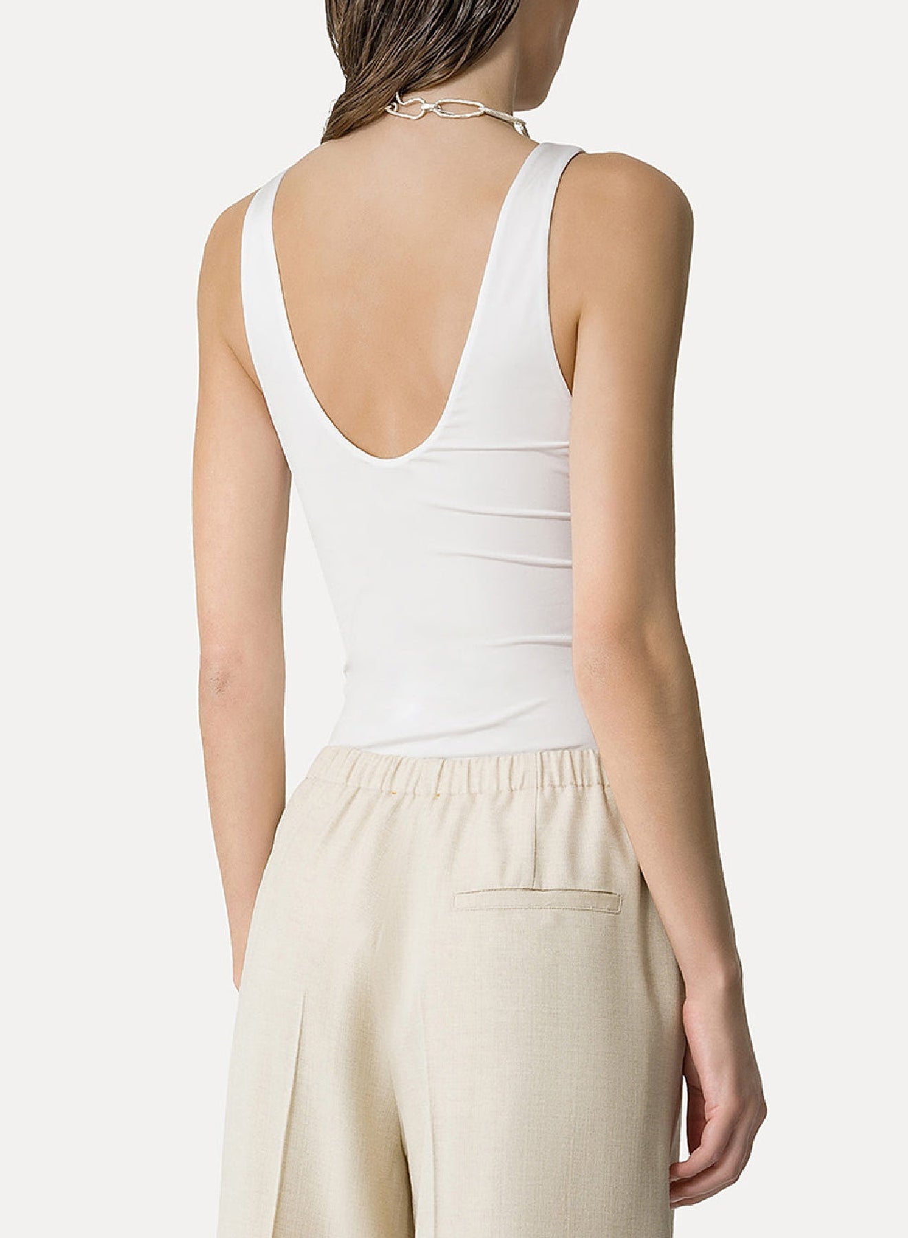 Body décolleté - Bianco