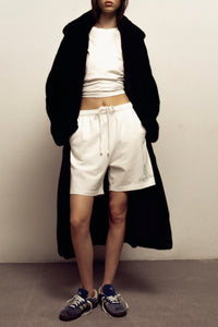 Short Vendome à taille élastique - White