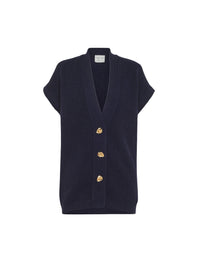 Gilet oversize en laine - Abisso