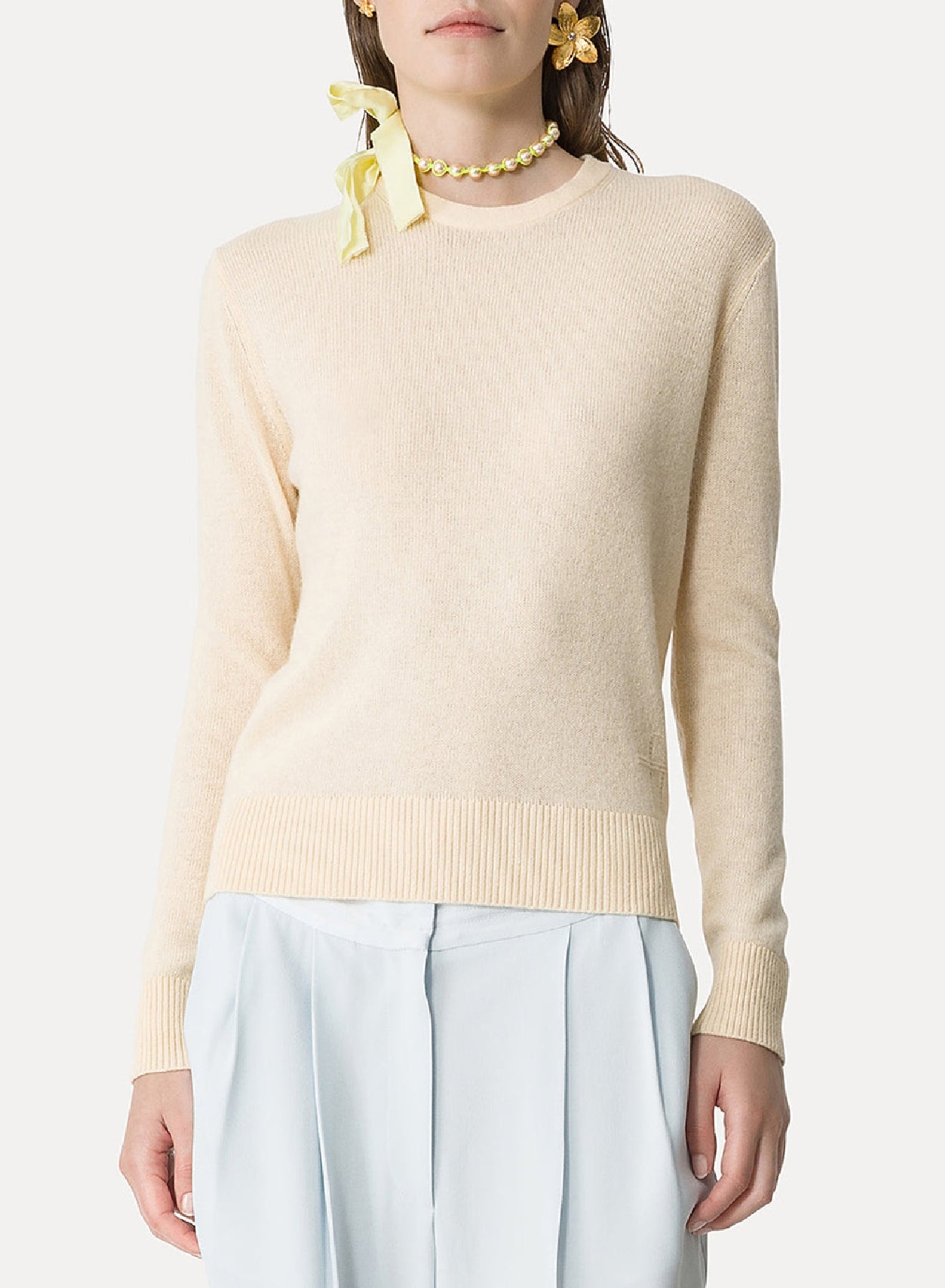 Wool crew-neck jumper - Mou