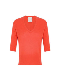 Pull à demi-manches en laine - Lacca