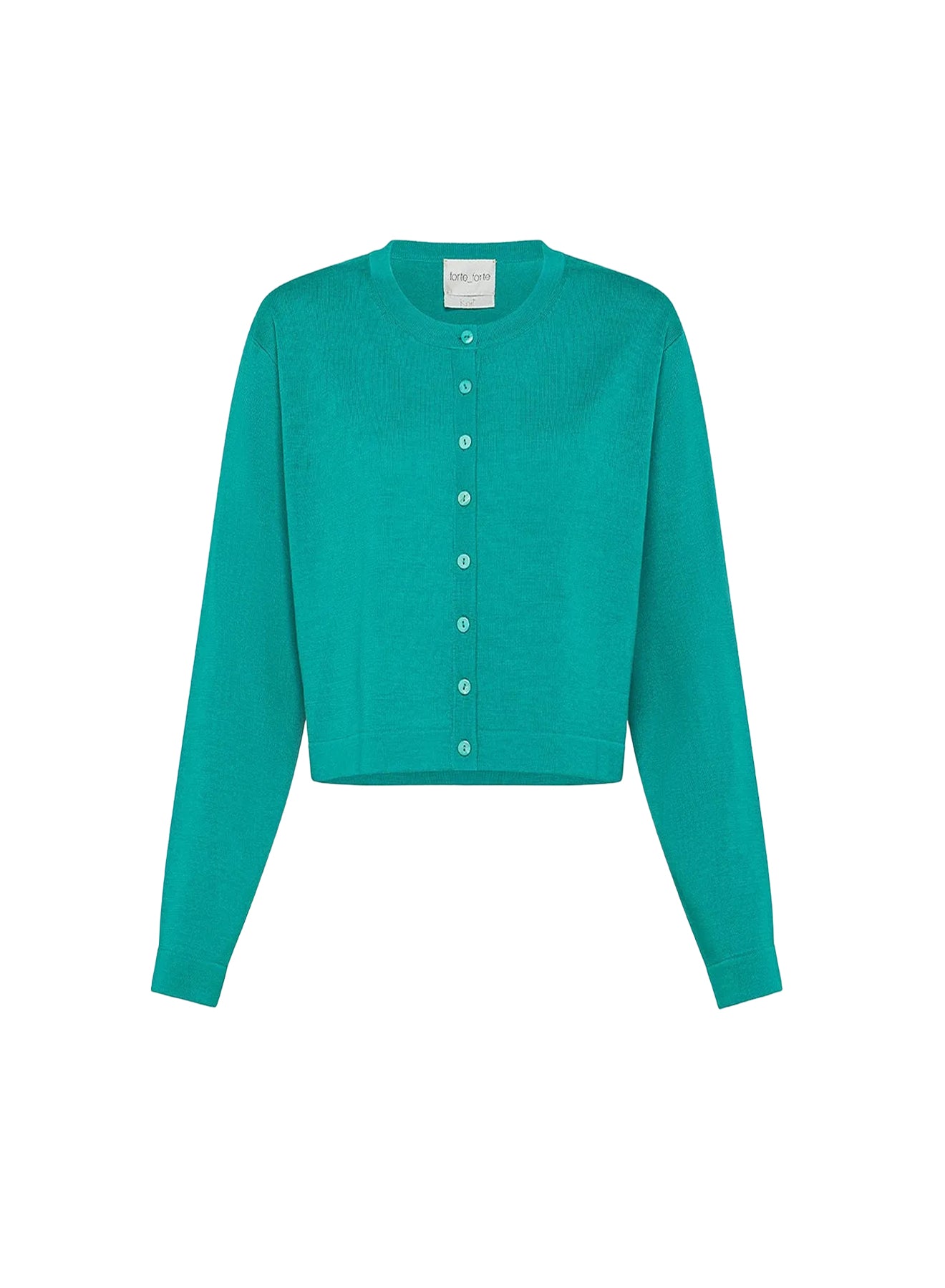 Pull à col rond en laine - Peacock