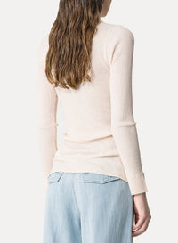 Cardigan polo en laine - Ivory