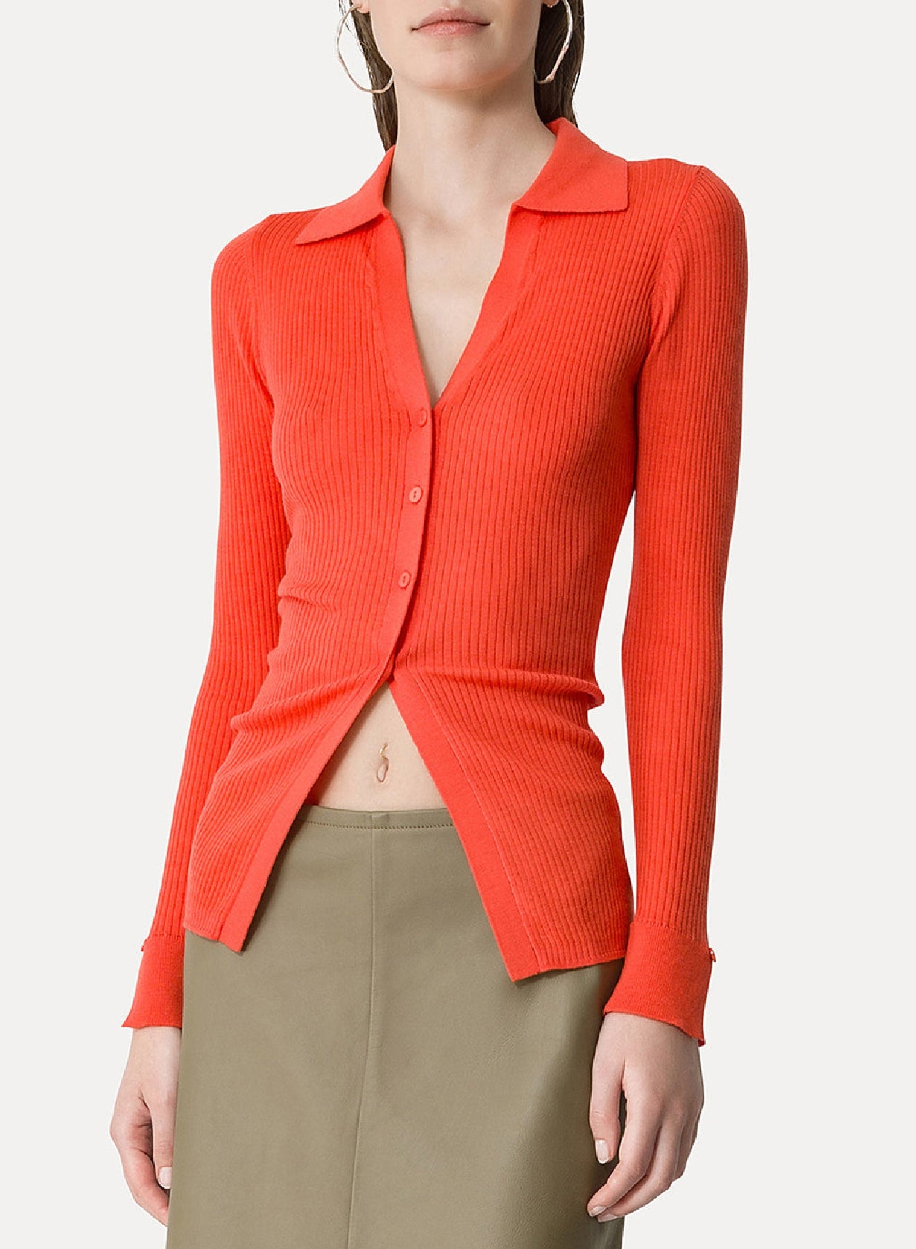 Cardigan polo en laine - Lacca