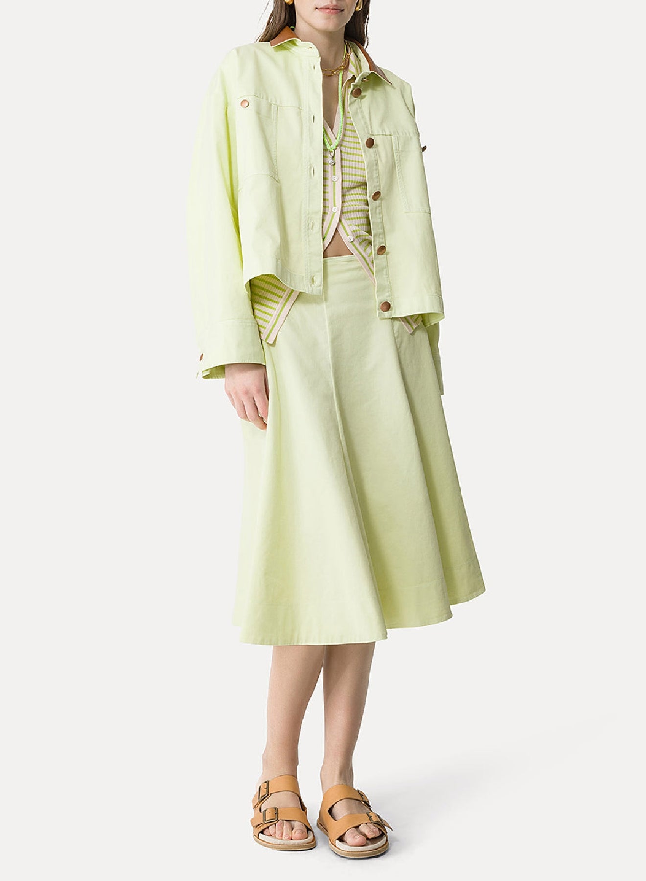 Wool polo cardigan - Lacca