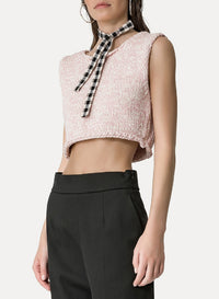 Pull col rond en soie mélangée - Oyster